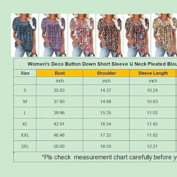 BETTE BOUTIK Women's V-Neck Ruffle Short Sleeve Tunic Top – Red/White, Size Med - Picture 3 of 3